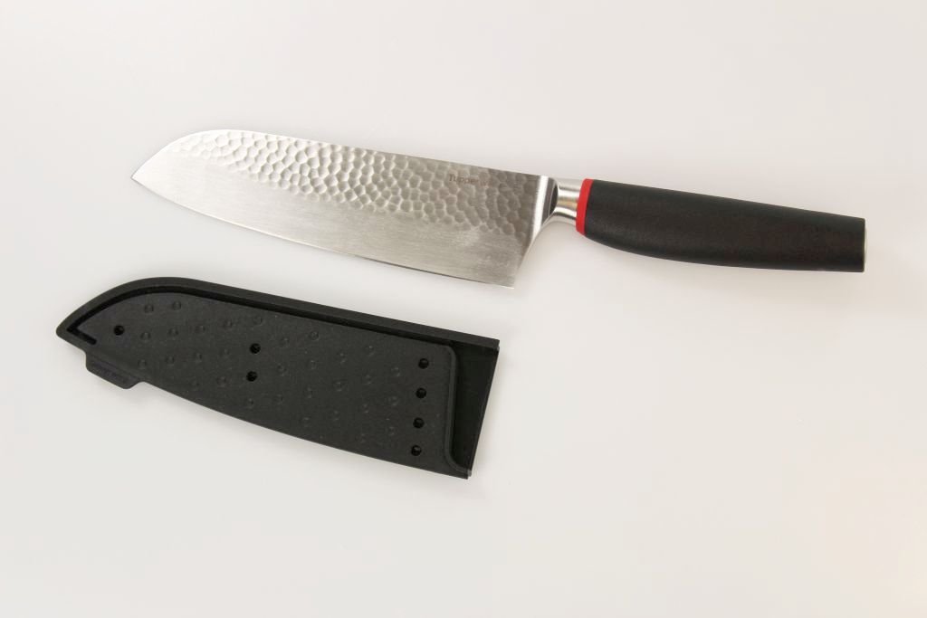 TUPPERWARE knives Chef-Series Pure Santoku knife black-red